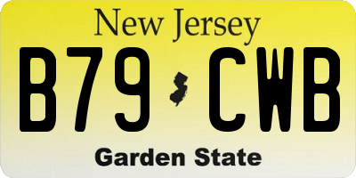 NJ license plate B79CWB
