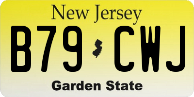 NJ license plate B79CWJ