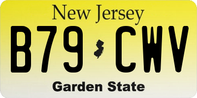 NJ license plate B79CWV
