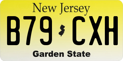 NJ license plate B79CXH