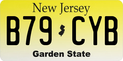 NJ license plate B79CYB