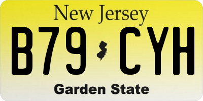 NJ license plate B79CYH