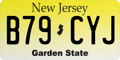 NJ license plate B79CYJ