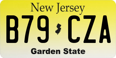 NJ license plate B79CZA