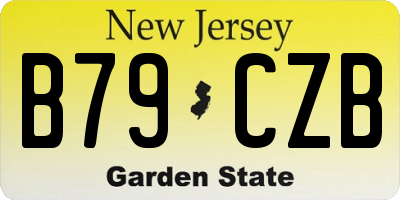 NJ license plate B79CZB