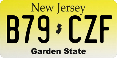NJ license plate B79CZF