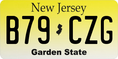 NJ license plate B79CZG