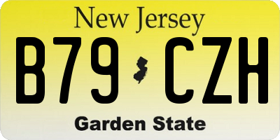 NJ license plate B79CZH
