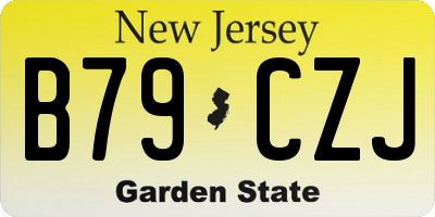NJ license plate B79CZJ
