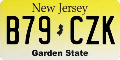 NJ license plate B79CZK