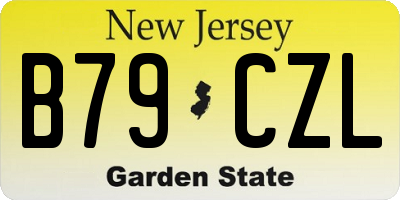 NJ license plate B79CZL