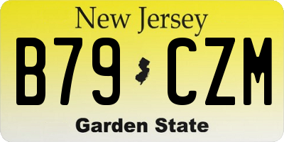 NJ license plate B79CZM
