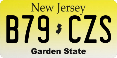 NJ license plate B79CZS