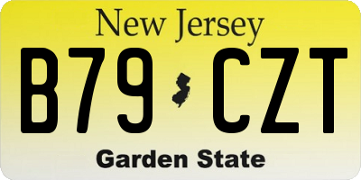 NJ license plate B79CZT