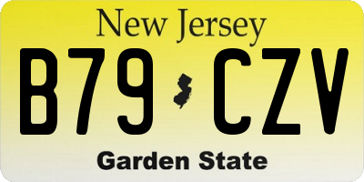 NJ license plate B79CZV