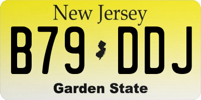 NJ license plate B79DDJ