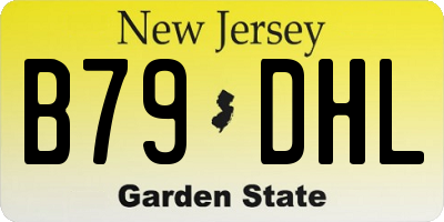NJ license plate B79DHL