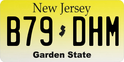 NJ license plate B79DHM