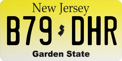 NJ license plate B79DHR