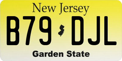 NJ license plate B79DJL