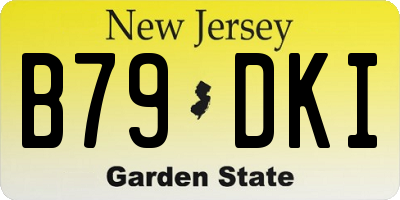 NJ license plate B79DKI