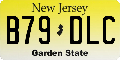 NJ license plate B79DLC