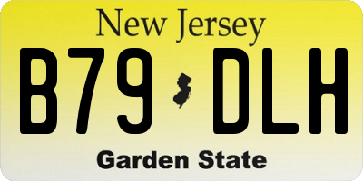 NJ license plate B79DLH