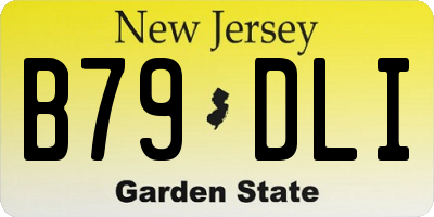 NJ license plate B79DLI