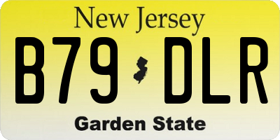NJ license plate B79DLR