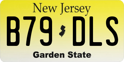 NJ license plate B79DLS