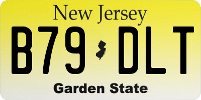 NJ license plate B79DLT