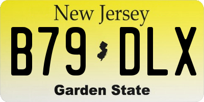 NJ license plate B79DLX