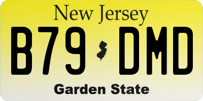NJ license plate B79DMD
