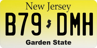 NJ license plate B79DMH