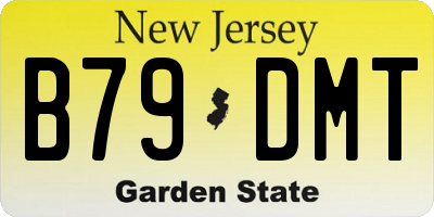 NJ license plate B79DMT