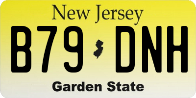 NJ license plate B79DNH