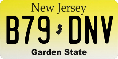 NJ license plate B79DNV