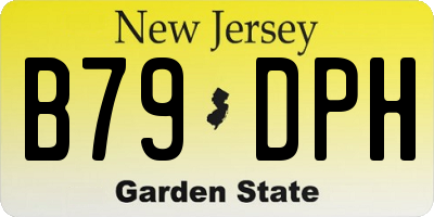 NJ license plate B79DPH