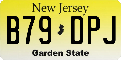 NJ license plate B79DPJ