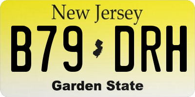NJ license plate B79DRH