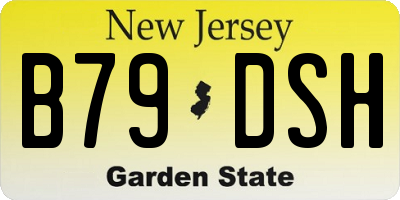 NJ license plate B79DSH