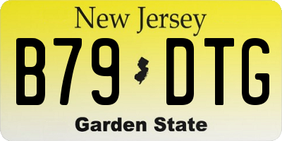 NJ license plate B79DTG