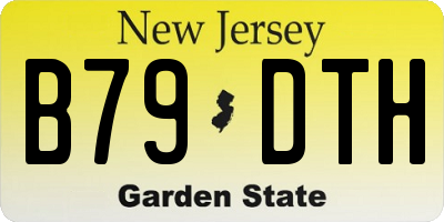 NJ license plate B79DTH