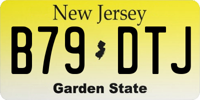 NJ license plate B79DTJ