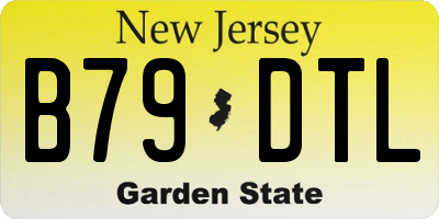NJ license plate B79DTL