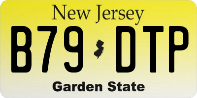 NJ license plate B79DTP