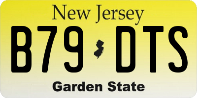 NJ license plate B79DTS