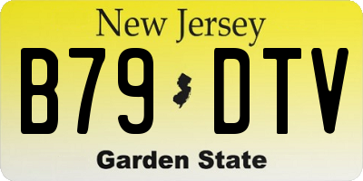 NJ license plate B79DTV