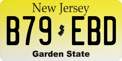 NJ license plate B79EBD