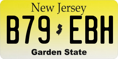 NJ license plate B79EBH